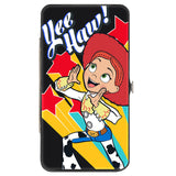 Hinged Wallet - Toy Story Jessie YEE HAW! Pose Stars Black Yellow Red Blues