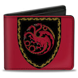 Bi-Fold Wallet - House of the Dragon Title Logo Red Black Yellow