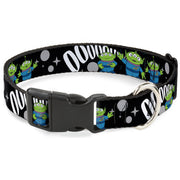 Plastic Clip Collar - Toy Story 3-Aliens OOOOOHHH Black/White/Gray