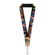 Lanyard - 1.0" - Disney Princess Scenes Framed