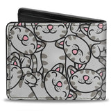 Bi-Fold Wallet - Soft Kitty Poses Stacked