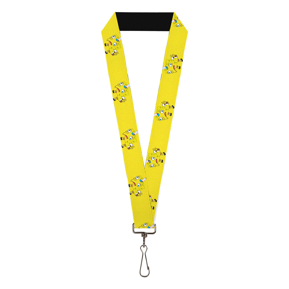 Lanyard - 1.0" - Mocking SpongeBob Pose Yellow