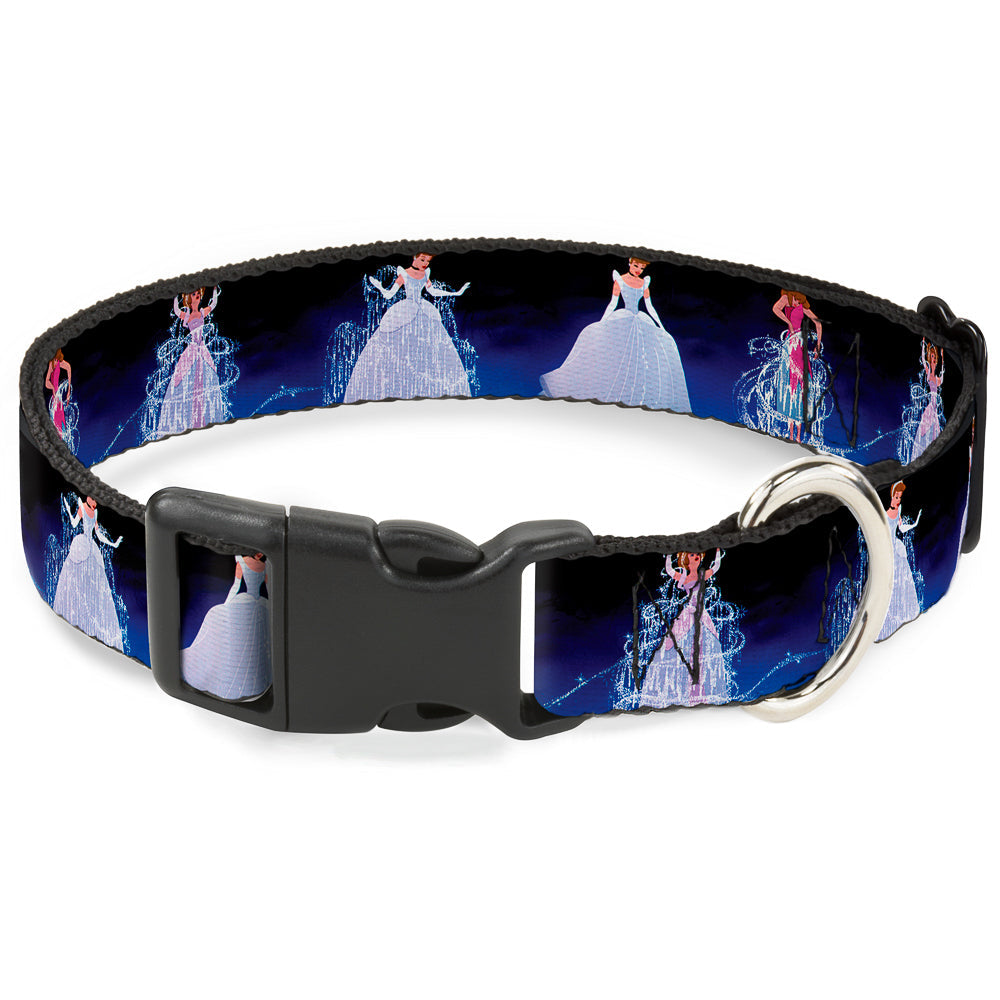 Plastic Clip Collar - Cinderella Transformation Blue Fade