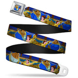 Beast & Belle Ball Scene Glow Full Color Seatbelt Belt - Beast & Belle Ball Scene Poses Webbing