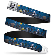 Jack Expression6 Full Color Seatbelt Belt - NBC Jack, Zombie Duck & Zero Cemetery Scene Webbing