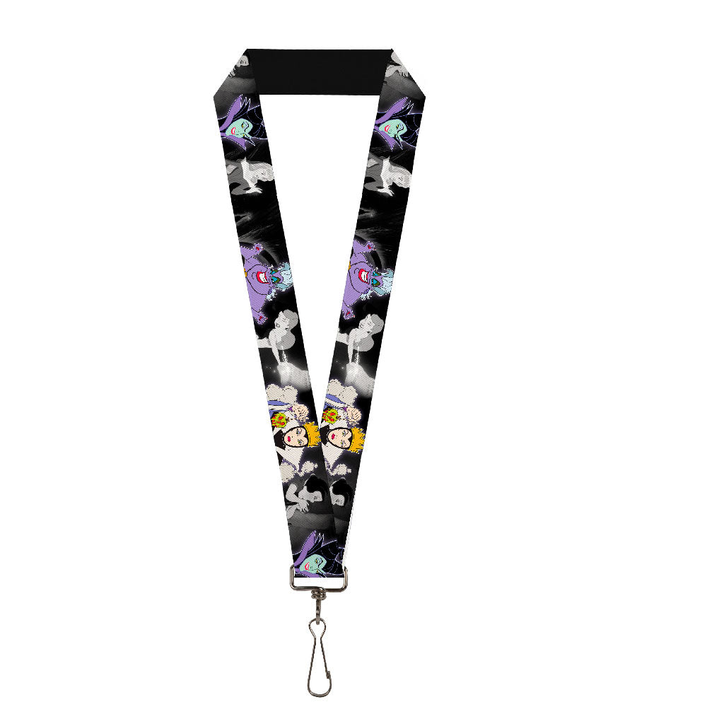 Lanyard - 1.0" - Villains Hexing Princess' Scenes Color Black White