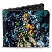 Bi-Fold Wallet - Aquaman New 52 The Trench Underwater Comic Book Cover Pose