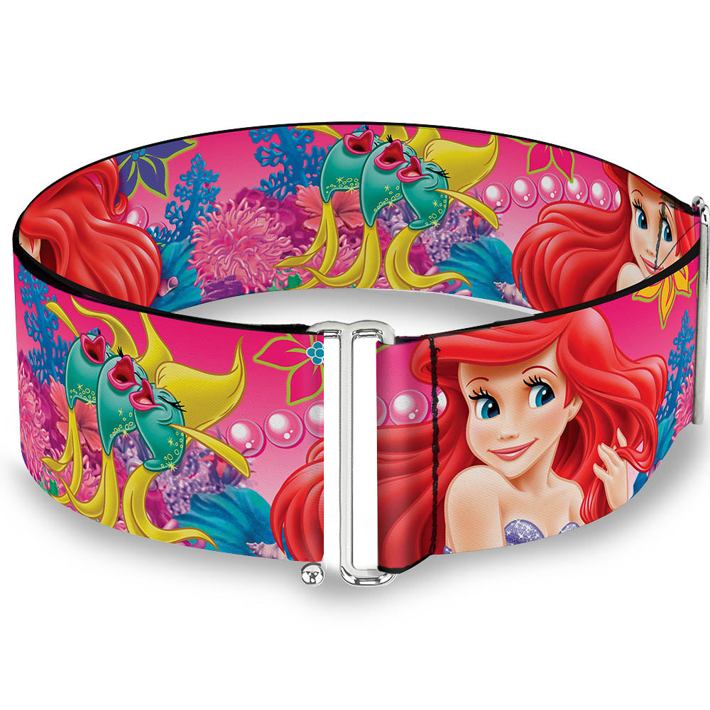 Cinch Waist Belt - Ariel Flounder Fish Trio Poses Pinks