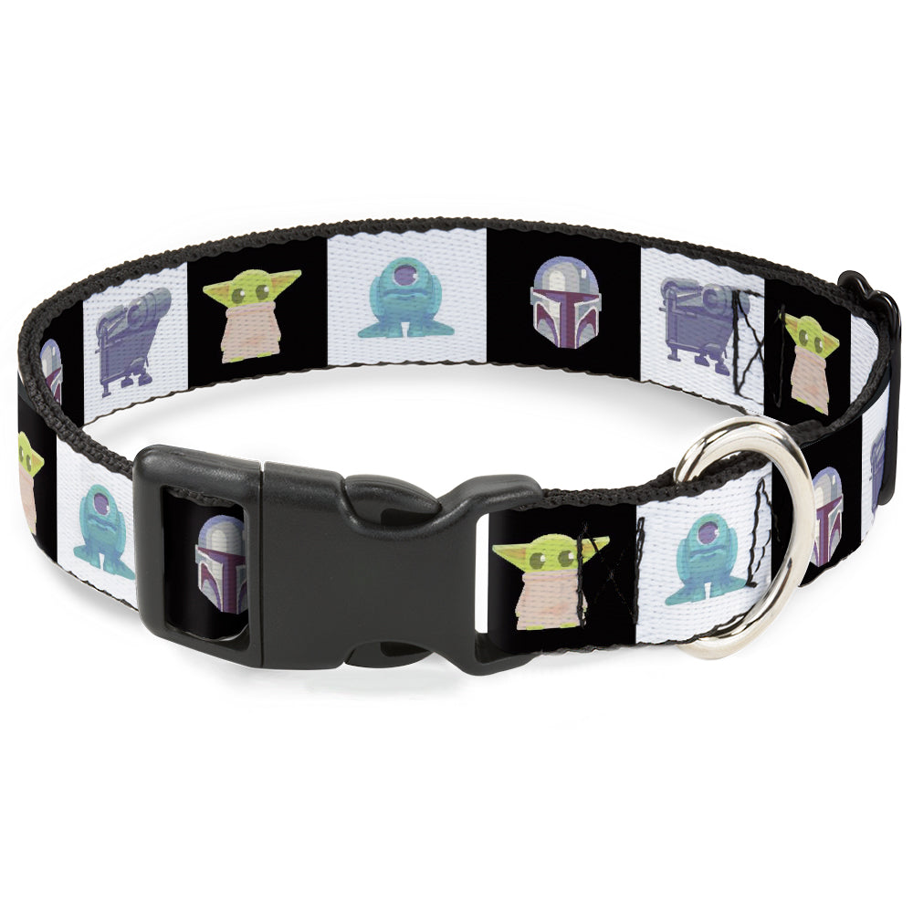 Plastic Clip Collar - Star Wars Mandalorian 4-Character Pose Blocks