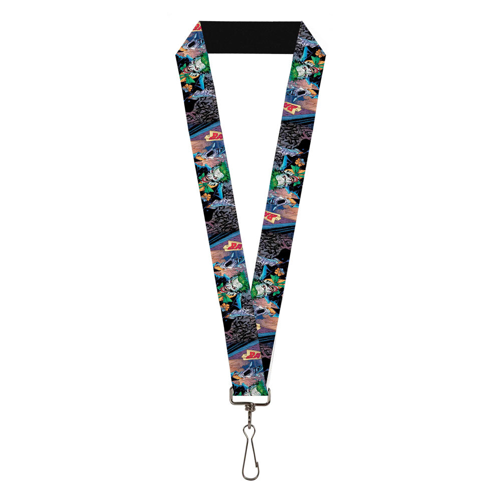 Lanyard - 1.0" - Joker BANG Gun Alley Pose CLOSE-UP