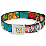 SpongeBob Face CLOSE-UP Seatbelt Buckle Collar - Krusty Krab's Cam Scene Blocks