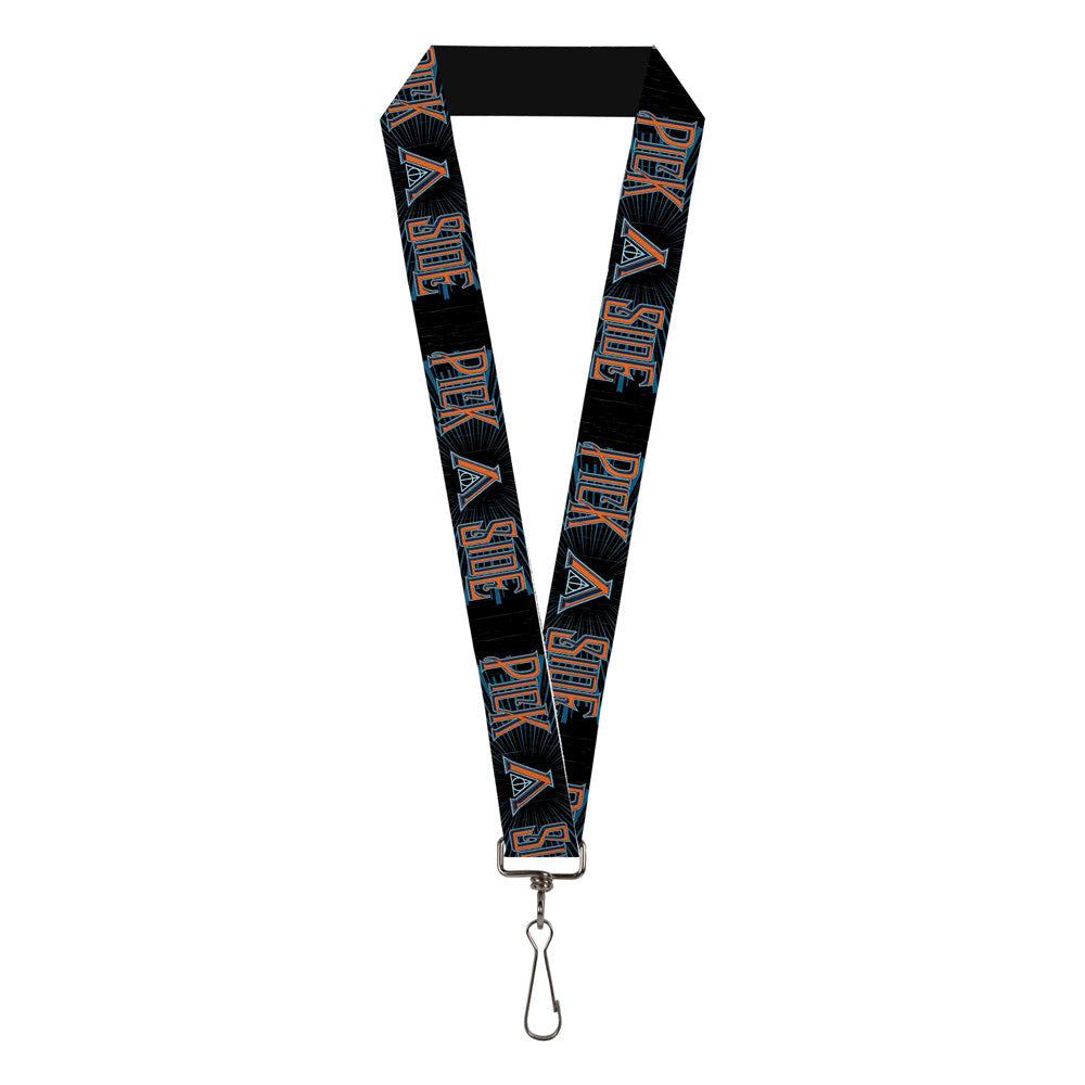 Lanyard - 1.0" - The Crimes of Grindelwald PICK A SIDE Black Blues Orange