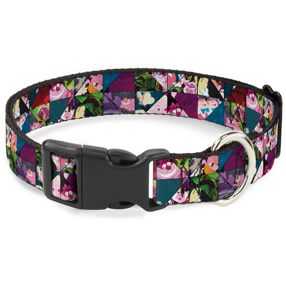 Plastic Clip Collar - Alice in Wonderland Kaleidoscope Scenes