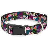 Plastic Clip Collar - Alice in Wonderland Kaleidoscope Scenes