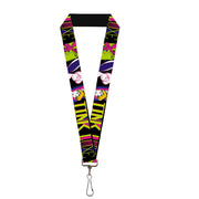 Lanyard - 1.0" - TINK LUXE Sketch Black Multi Neon