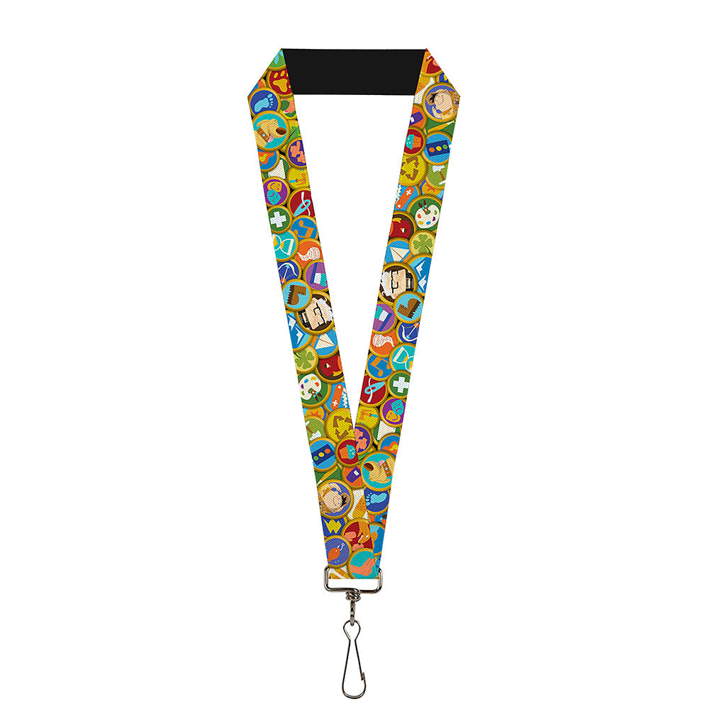 Lanyard - 1.0" - Stacked Wilderness Explorers Badges