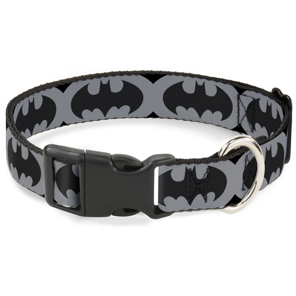 Plastic Clip Collar - Bat Signal-5 Black/Gray/Black