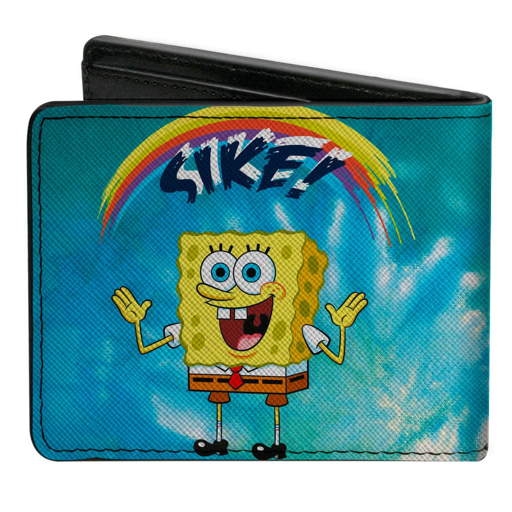 Bi-Fold Wallet - SpongeBob SquarePants Rainbow SIKE! Pose Blues