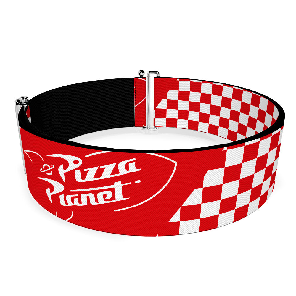 Cinch Waist Belt - Toy Story PIZZA PLANET Logo Checker Red White