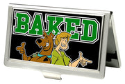 Business Card Holder - SMALL - Scooby & Shaggy BAKED FCG Black Green