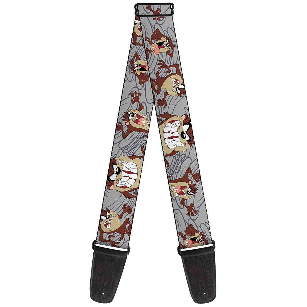 Guitar Strap - Tasmanian Devil Expressions Gray Swirl