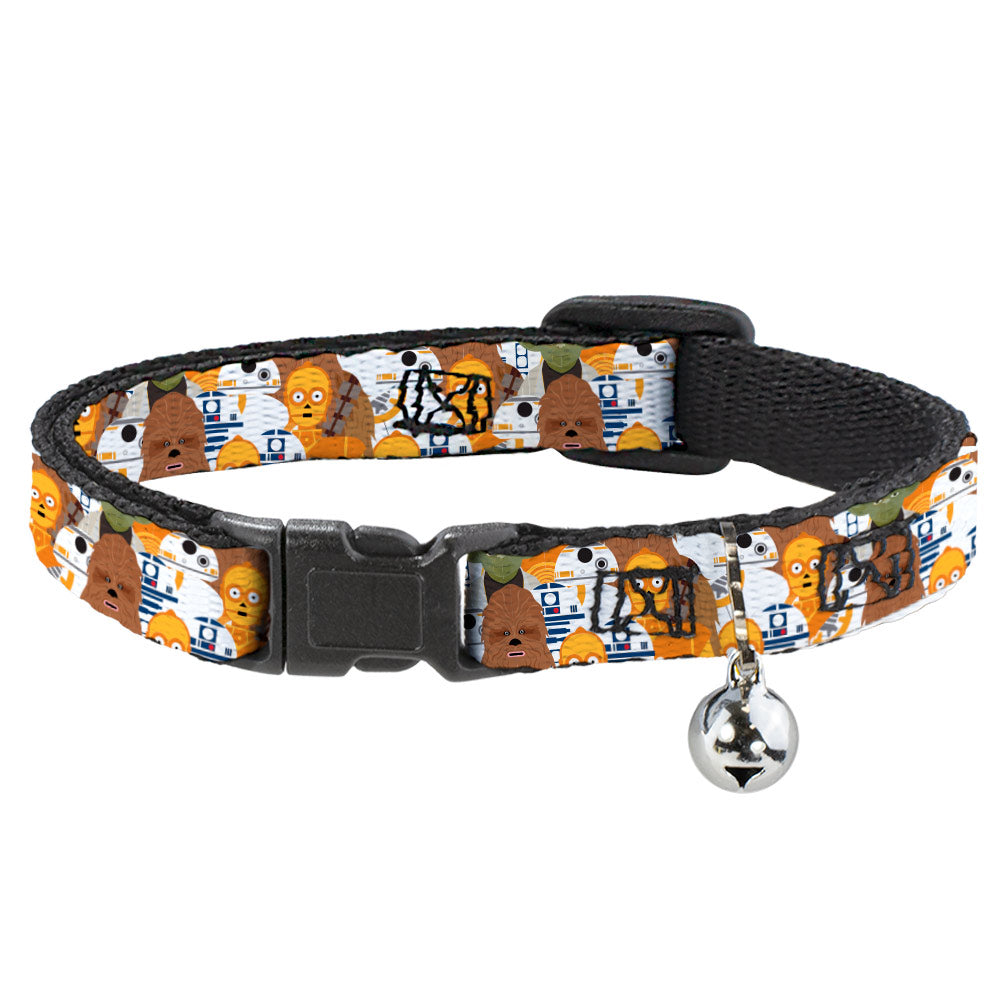 Cat Collar Breakaway with Bell - Star Wars 5-Character Poses Stacked