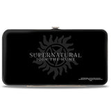 Hinged Wallet - Winchester Brothers CLOSE-UP + SUPERNATURAL Logo Black Grays