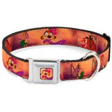 Timon Hula Pose Full Color Seatbelt Buckle Collar - Timon & Pumba The Hula Song Poses