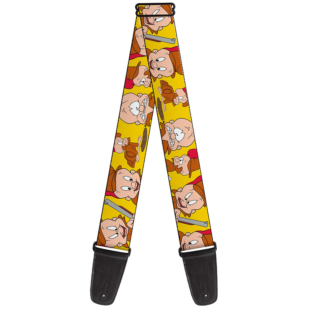 Guitar Strap - Elmer Fudd Expressions Yellow