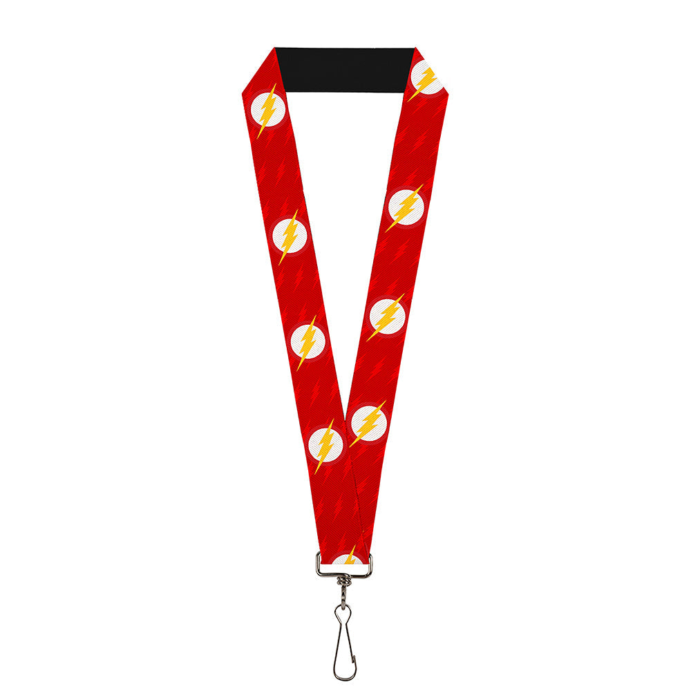 Lanyard - 1.0" - The Flash Logo6 Logo Monogram Reds White Yellow