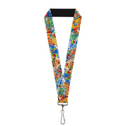 Lanyard - 1.0" - Muppets Postage Stamps Stacked