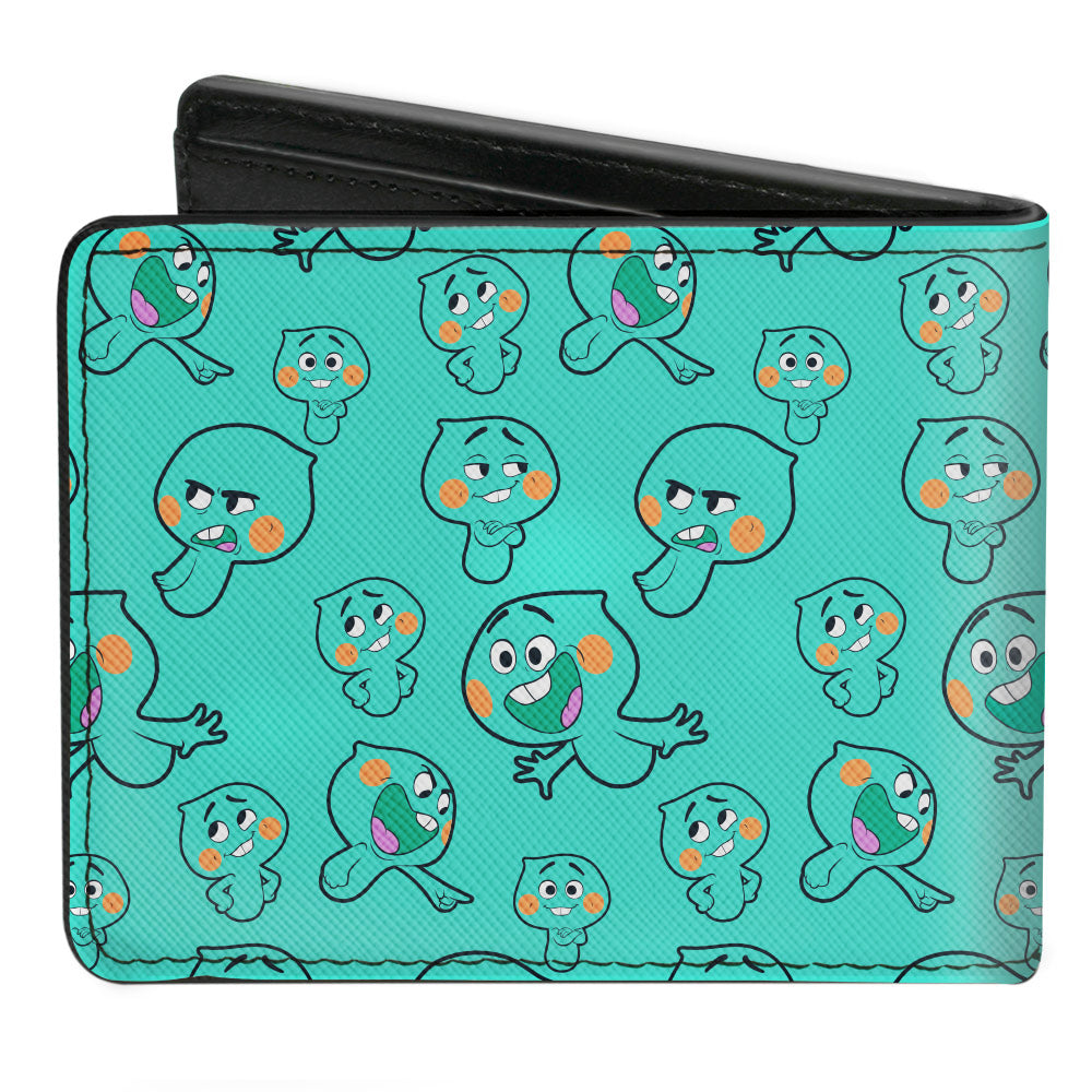 Bi-Fold Wallet - Disney Soul 22 Poses Scattered Turquoise