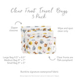 Winnie and Friends Clear Travel Bag 3-Pack