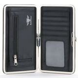 Hinged Wallet - Dr Facilier Spell Pose + Skull & Crossbones Black Greens