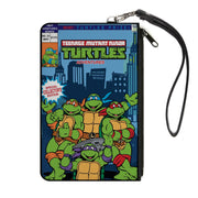 Canvas Zipper Wallet - SMALL - TMNT Adventure Series No.21 Comic Book Cover Pose Blues