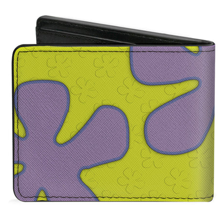 Bi-Fold Wallet - SpongeBob Flower Cloud Bounding Greens Purples