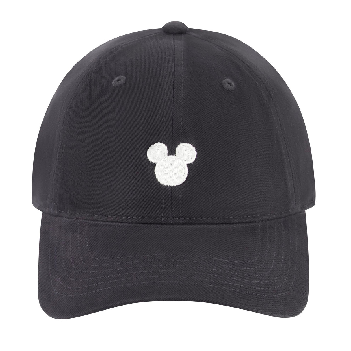 Mickey Mouse Embroidered Adjustable Hat - Black