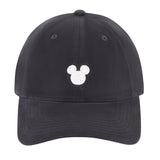 Mickey Mouse Embroidered Adjustable Hat - Black