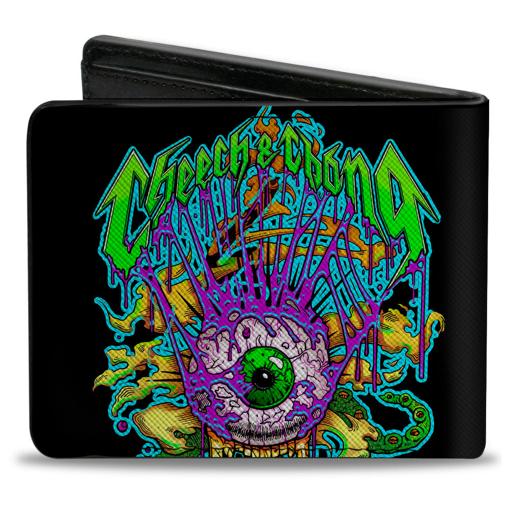 Bi-Fold Wallet - CHEECH & CHONG Earache My Eye Trip Black Multi Color