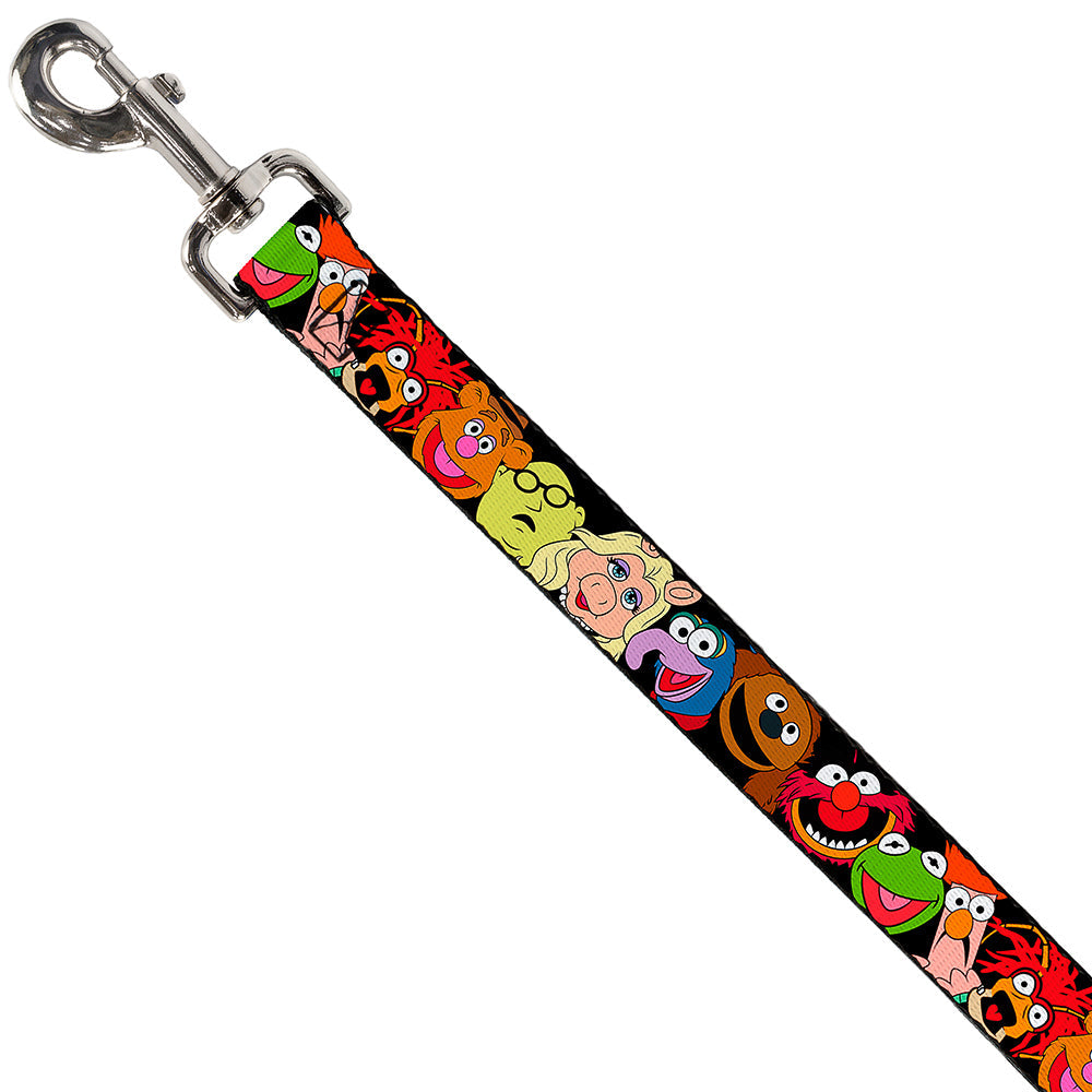 Dog Leash - Muppets Faces Black