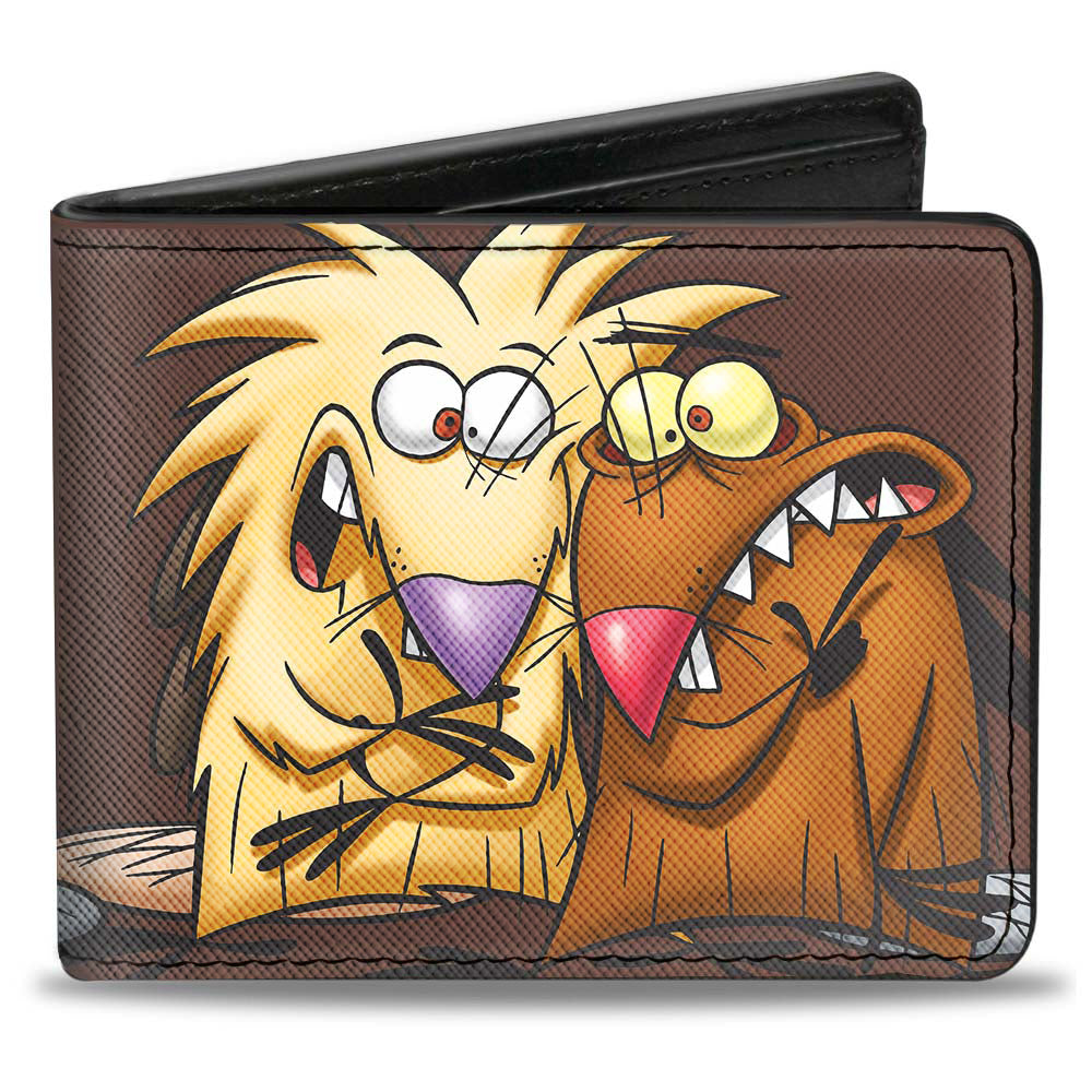 Bi-Fold Wallet - Angry Beavers Norbert & Daggett CLOSE-UP Pose