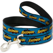 Dog Leash - Vintage Batman Logo Blue