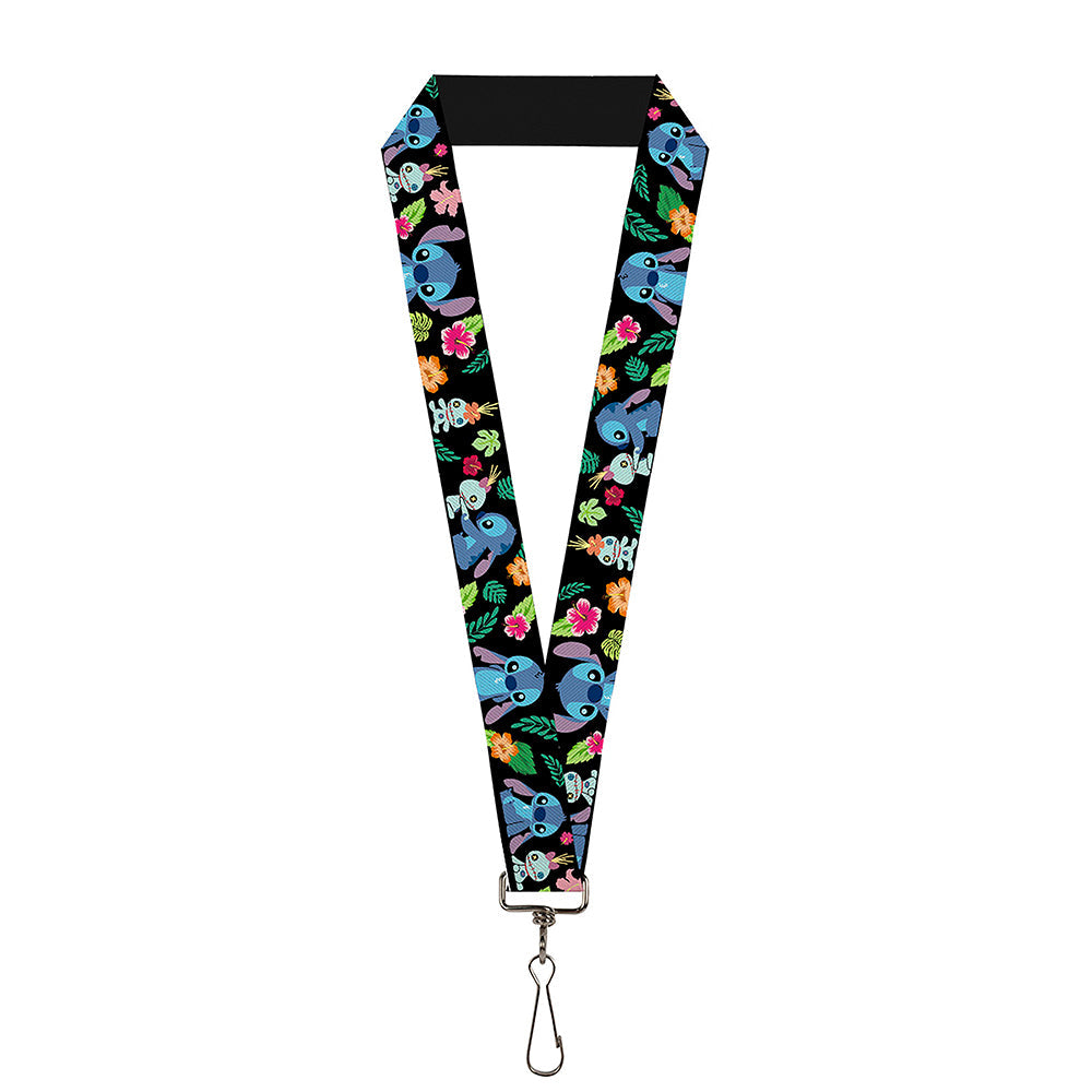 Lanyard - 1.0" - Stitch & Scrump Poses Tropical Flora