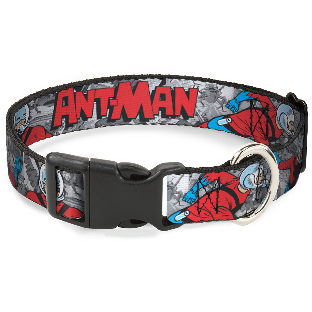 Plastic Clip Collar - Classic ANT-MAN 3-Poses/Comic Stacked Grays/Black/Red