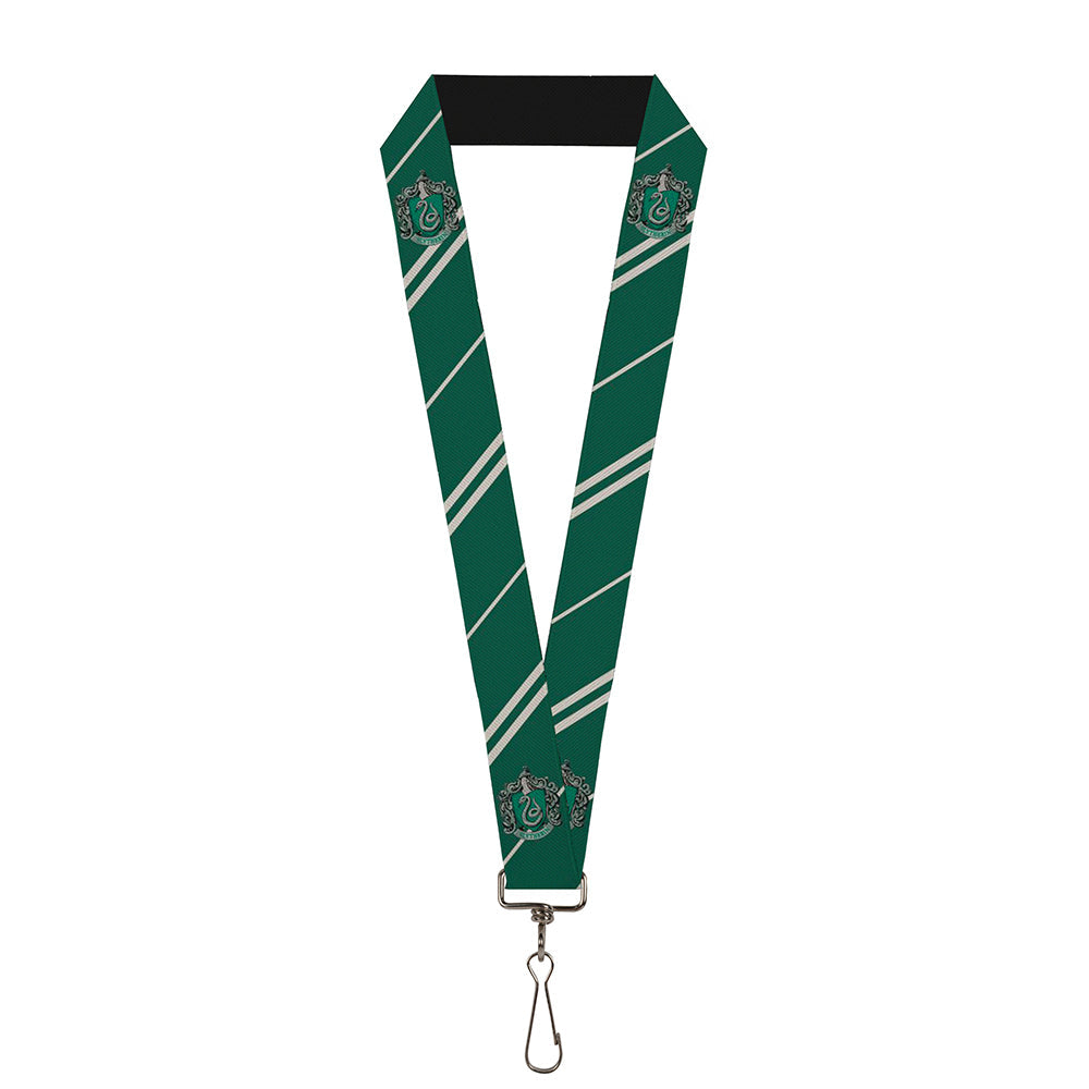 Lanyard - 1.0" - Slytherin Crest Stripe5 Green Gray