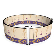 Cinch Waist Belt - Frozen II Anna Bounding Tan Purples Gold