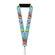 Lanyard - 1.0" - Ariel, Sebastian & Flounder Scene2