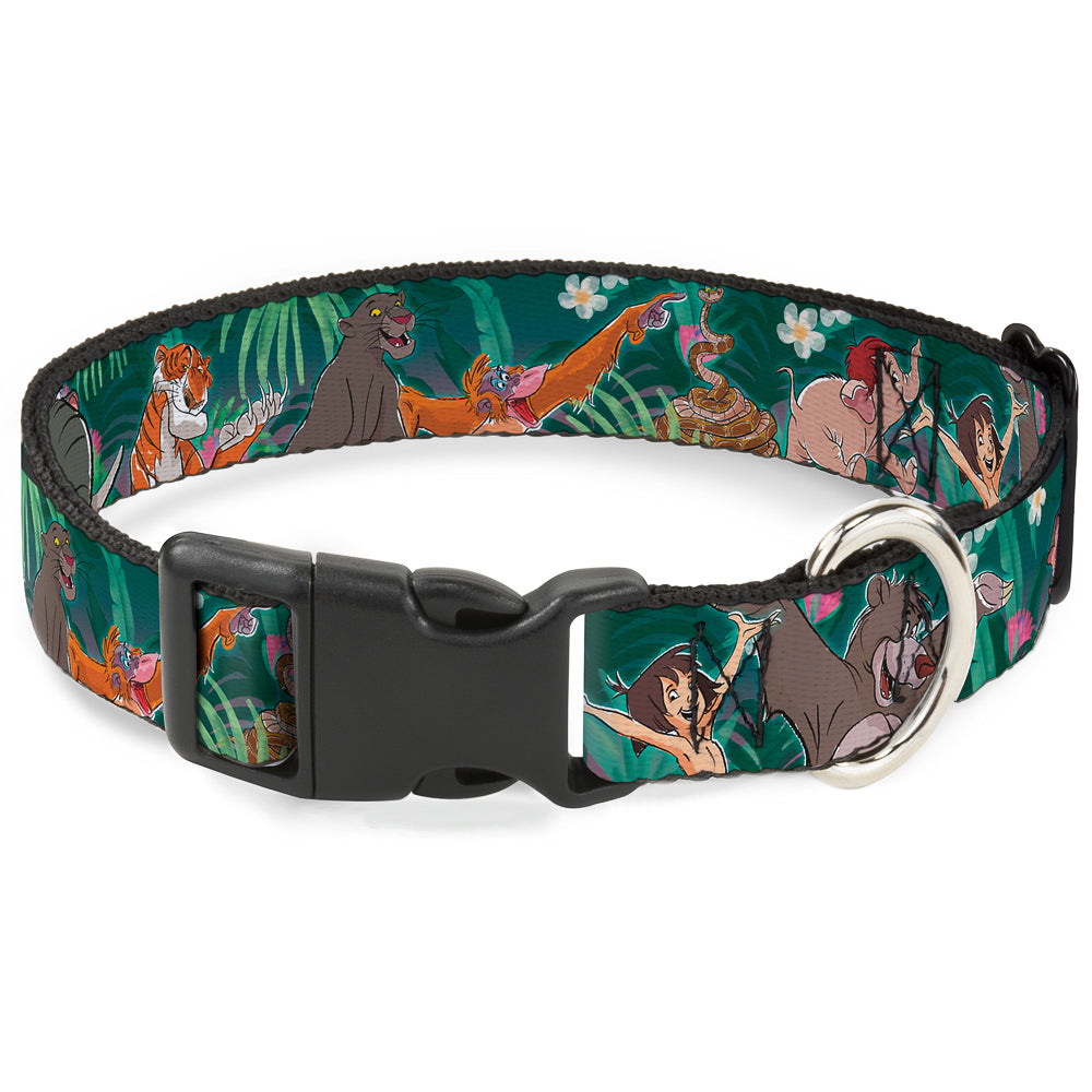 Plastic Clip Collar - The Jungle Book 8-Character Group Greens