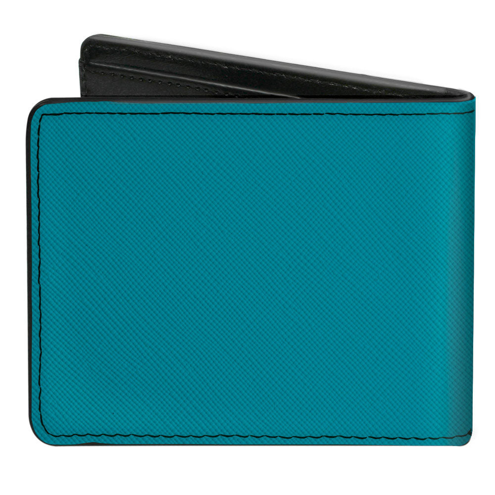 Bi-Fold Wallet - Space Jam 2 TUNE SQUAD Logo Turquoise Oranges Blue