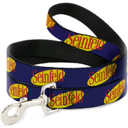 Dog Leash - SEINFELD Spotlight Logo Navy/Yellow/Red